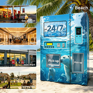 Dual-Revenue Automatic Bagged Ice and Pure Water Vending Machine with Global Cashless Payment Gateway - Product Image 3