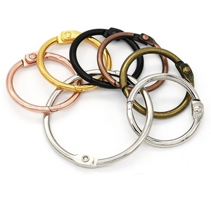 Lá lỏng lẻo chất kết dính Nhẫn Vòng Kim Loại Cuốn sách nhẫn cho thẻ chỉ Số Key Keychain giấy tài liệu văn phòng Nguồn cung cấp - Product Image 2