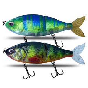 Runtoo 145mm 57g <span class=keywords><strong>Leurre</strong></span> Articulé Wobbler à <span class=keywords><strong>Queue</strong></span> <span class=keywords><strong>Souple</strong></span>, Coulant Lent, pour Pêche au Bar - Product Image 3