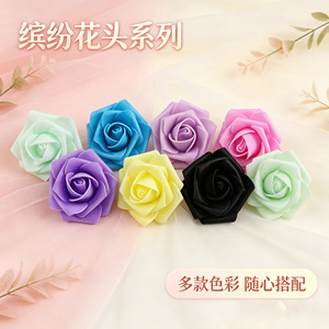 Tête de rose artificielle Houn de 4,5 cm, branche unique, pour décoration de maison, mariage, accessoires de photographie, décoration de magasin - Product Image 4