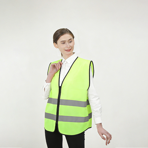 <span class=keywords><strong>Gilet</strong></span> de sécurité haute visibilité avec fermeture éclair pour femmes et hommes, travail de circulation, course à pied, géomètre, <span class=keywords><strong>gilet</strong></span> de chantier avec 2 bandes réfléchissantes - Product Image 2