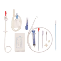 Kit de cathéter de drainage d'abdomen jetable ensemble de cathéter de drainage de queue de cochon de poitrine d'abdomen