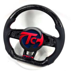 Volante de Fibra de Carbono Forjado para VW Golf, Sagitar, Polo 6C, <span class=keywords><strong>Arteon</strong></span>, Tiguan, Passat B8, B8.5, MK7, <span class=keywords><strong>Precio</strong></span> al por Mayor - Product Image 6