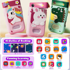 Appareil photo pour filles, garçons, bébés, enfants, jeux musicaux, jouet éducatif rechargeable, écran tactile de 2,8 pouces, CMOS, grand angle 180°, carte SD - Product Image 2