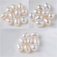 Offre Spéciale – Perles d'eau douce naturelles demi-percées 7.0*9.0 pour boucles d'oreilles, bijoux DIY, perles en vrac