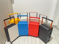 Valise à roulettes de haute qualité avec barre de traction large, roues silencieuses omnidirectionnelles, 20 pouces, 24 pouces, bagages de voyage d'affaires