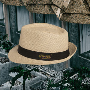 Holiday Sun Protect Printed Raffia <b>Straw</b> Panama <b>Hat</b> Outdoor Fishing Travel Casual Cycling Cheap Promotion Custom Logo Ribbon - Product Image 3