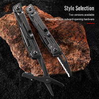 Couteau multi-outils robuste avec ciseaux et embouts de tournevis, couteau utilitaire pliable, outil de survie multifonctionnel EDC