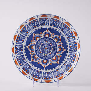 Ensemble de vaisselle en céramique de style marocain, 18 pièces, assiettes et bols en porcelaine, service pour 6 personnes, vente en gros de vaisselle - Product Image 4