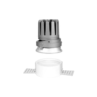 Lifong - Foco LED Empotrable COB Cuadrado Moderno Sin Marco, 10W, Regulable, para Techo, Pared, Interior, Aluminio, 90 CRI, IP20