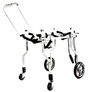 Silla de <span class=keywords><strong>Ruedas</strong></span> <span class=keywords><strong>para</strong></span> Perros de 4 <span class=keywords><strong>Ruedas</strong></span>, <span class=keywords><strong>Ruedas</strong></span> de PU, Soporte Completo de Aluminio, Carrito <span class=keywords><strong>para</strong></span> Pasear Mascotas, <span class=keywords><strong>para</strong></span> Perros Cuádruplesmente Paralizados, de Fácil Limpieza, Ecológico - Product Image 6