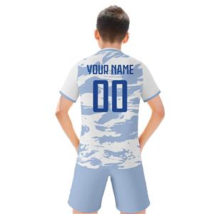 Camiseta de Fútbol Personalizada de <span class=keywords><strong>Eslovaquia</strong></span> para Niños, Conjunto de Camiseta y Pantalones Cortos de Entrenamiento con Nombre y Número Personalizados para Niños y Niñas, Regalo para Fanáticos - Product Image 5