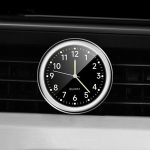 Mini-stickers de tableau de bord pour grille d'aération de voiture, blancs, avec affichage à cadran bleu, accessoires automobiles, mouvement à aiguille noire de marque Hangzhou - Product Image 6
