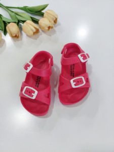 BG2566 Summer Premium EVA Slide Shoes for Kids Lightweight Rubber Thick Beach Footwear Pastel Waterproof Sandals for Children - Product Image 6