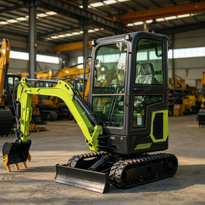 Livraison Gratuite Mini-Excavatrice 2 Tonnes Homologuée EPA 5, Petite Excavatrice sur Chenilles avec Accessoires Tarière et Ripper - Product Image 1