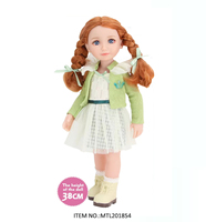 38cm Entzückende Amerikanische Mädchen-Babypuppe Spielzeug 15 Zoll Echte Reborn Gummipuppe Silikon Ganzkörper für Kinder