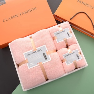 Hot Selling maßge schneiderte Geschenke für Bad mit Handtuch-Sets Mikro faser Handtuch Geschenkset - Product Image 5