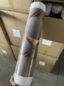 Papier peint daim moderne Papier peint salon de luxe simple Murs de chambre Papier peint mousse 3D classique - Product Image 4