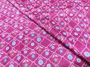 Tela Tejida de Seda Cruda de Alta Calidad SHIKHA FAB, Ligera, Transpirable, con Diseño Geométrico de Flores Abstractas, para Ropa y Textiles del Hogar - Product Image 3