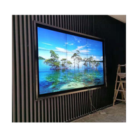 Écran vidéo mural LCD matriciel 55 pouces à cadre ultra-fin, moniteur de raccordement commercial pour solution de salle de contrôle