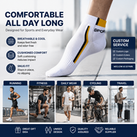 Chaussettes de sport basses unisexe respirantes antidérapantes pour la course à pied, vente en gros, OEM ODM, logo personnalisé, 5 couleurs