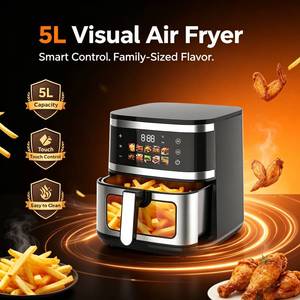 <span class=keywords><strong>Friggitrice</strong></span> ad Aria <span class=keywords><strong>XXL</strong></span> da 8L con Finestra di Visualizzazione, Cestello Singolo, 12 Preimpostazioni, Display Digitale, Temperatura Regolabile, Funzione Vapore - Product Image 4