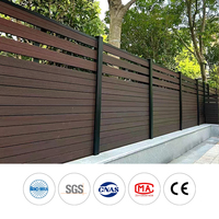 Clôture extérieure en WPC co-extrudé, design européen, imperméable, ignifuge, résistant à l'humidité, écologique, décoration de ferme