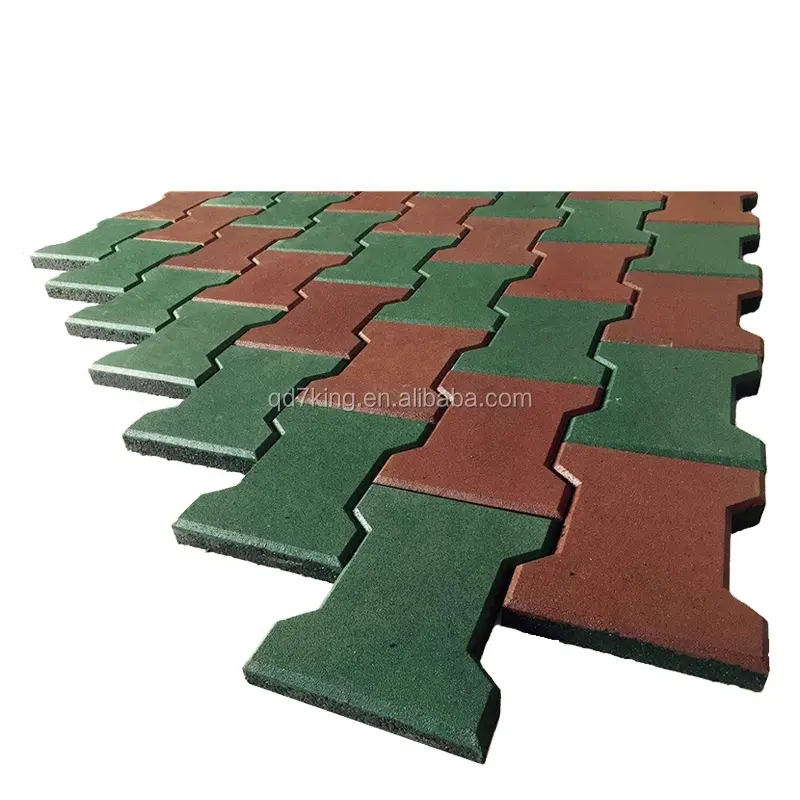 outdoor rubber sidewalk road brick paving tile