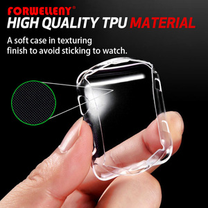 Para <span class=keywords><strong>Apple</strong></span> <span class=keywords><strong>Watch</strong></span> Series 4 40MM 44MM 360 construido en TPU claro Protector de pantalla suave <span class=keywords><strong>funda</strong></span> completa transparente - Product Image 3