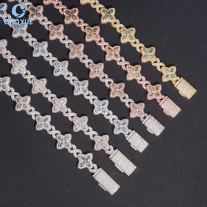 Pulseras de Moissanita en Oferta, Plata de Ley 925, Chapadas en Oro Rosa, Forma de Flor, Joyería de Lujo Unisex para Fiestas - Product Image 5