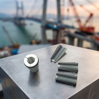 Ancres à coin précontraintes en acier allié SYD YJM13-n pour béton, capacité 1860 MPa, diamètre 12,7 mm/15,24 mm, utilisation pour ancrage permanent