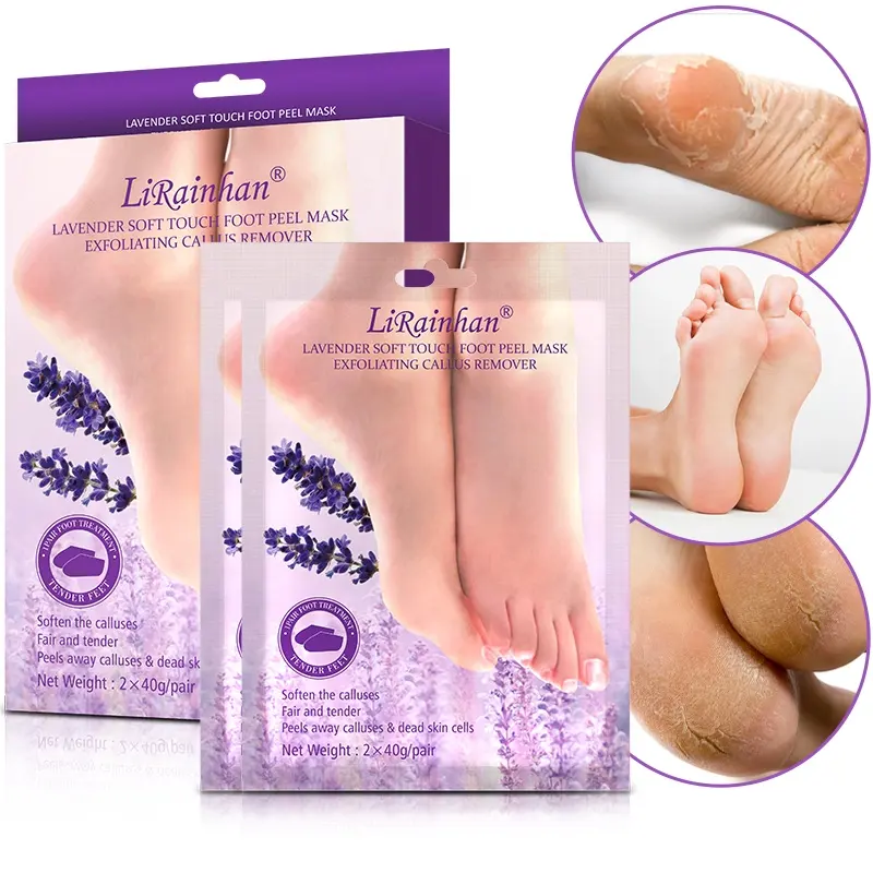 Natural Moisturizing Exfoliating Footmask Peelable Exfoliant Feet Mask Private Label Organic FOOT EXFOLIATION PEELING MASK