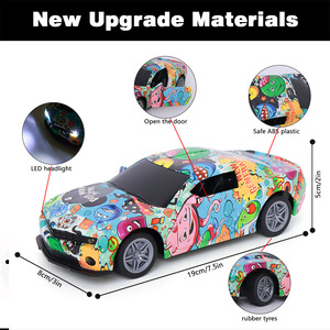 Bốn cách thể thao xe mô phỏng xe con điều khiển từ xa graffiti mô hình đua xe đồ chơi các loại cho trẻ em - Product Image 4