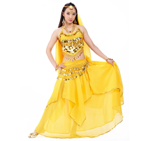 Ensemble de costumes de ventre 5 pièces robe de danse du ventre ensemble de performance de danse indienne