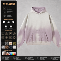 Vente en gros de sweats à capuche pour hommes imprimés et brodés, impression en relief, 360 GSM, coton et polyester, coupe ample, vêtements d'hiver