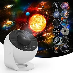 Star Galaxy Projector Planetarium Projector Night Light 4K Replaceable 13 HD Galaxy Discs 360 Rotation Timing For Kids Party