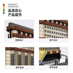 Landmark Flatiron Building <span class=keywords><strong>New</strong></span> <span class=keywords><strong>York</strong></span> Architectural Puzzle Block Modelo Construcción Juguete para 5 a 7 años Material de PC - Product Image 2