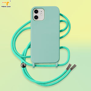 Bas quantité minimale de commande Multi Couleurs 360 Silicone Souple Bandoulière <span class=keywords><strong>Collier</strong></span> Téléphone Cas Pour iPhone 13 14 15 Pro Max - Product Image 6