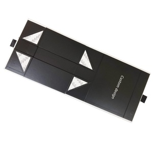 Caja de Regalo Plegable Magnética de Diseño Personalizado, Negra, Premium, de Alta Gama, con Cinta Personalizada - Product Image 3