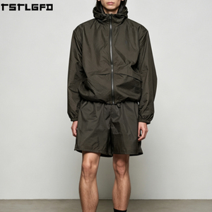Oem Odm Running Waxed Jacket Waterproof Windbreaker Technical Fabric Gorpcore Hooded Coat Wholesale Bulk - Product Image 1