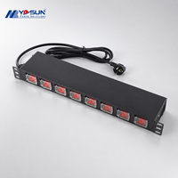 Rak Switch Individual PDU 1U Unit Distribusi Daya untuk Operator Pusat Data, Fasilitas Penyediaan Layanan Kolokasi, Grosir