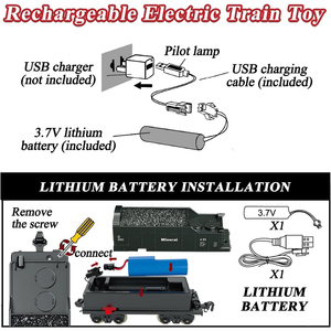 1:68 DIY Gare Ferroviaire Électrique Télécommande Piste <span class=keywords><strong>Train</strong></span> à Vapeur Locomotive Jouets <span class=keywords><strong>avec</strong></span> Vrai Éclairage et Son pour Enfants - Product Image 5