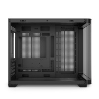 Caja de PC de Torre Media con Vidrio Templado Curvo, Diseño Vista al Mar, Chasis para Juegos MicroATX en Stock, 9 Ventiladores Preinstalados