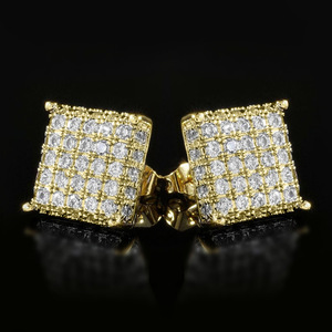 Orecchini a Perno Quadrati Semplici per Donne, Accessori per Orecchie alla Moda per Uso Quotidiano - Product Image 3
