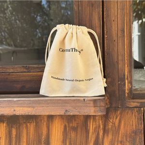 Bolsa con Cordón de Algodón Orgánico 100% Reciclable, Promoción al por Mayor, Se Acepta Logotipo Personalizado - Product Image 1