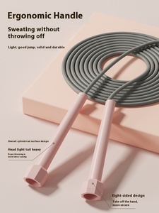 Biểu tượng tùy chỉnh nhựa xử lý bỏ qua <span class=keywords><strong>Rope</strong></span> Trọng lượng nhẹ tốc độ PVC bỏ qua nhảy dây thừng cho tập thể dục đào tạo tập luyện - Product Image 3