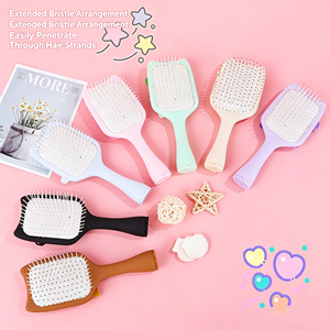 Trendy DIY Cat Ear Vent Hair <b>Brush</b> Cute Air Cushion Comb Portable Detangling Hair Care Tool - Product Image 3