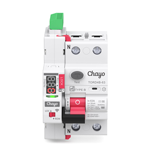 Disjoncteur intelligent Tuya Wi-Fi à réenclenchement automatique type B RCD RCCB 63A 30mA pour chargeur de VE et système solaire Chayo - Product Image 5