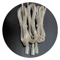 Connecteur d'alimentation CC femelle transparent de 1,5 m de longueur pour LED, 5,5*2,1 0,5 20AWG