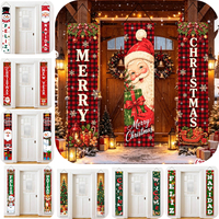 Weihnachtliches Türbanner mit Altem Elch, Dekorative Weihnachts-Türdekoration für Draußen, Frohe Weihnachten Haus- und Gartendekoration, Neujahrsbanner